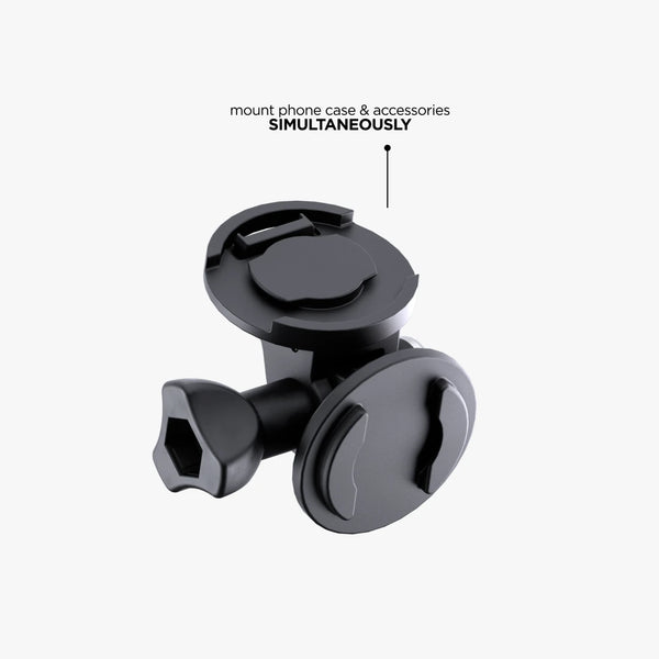 Mount phone and accessory at the same time