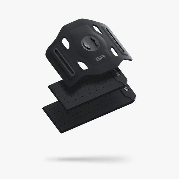 Anti-pinch strap attachment with anti-slip coating inside