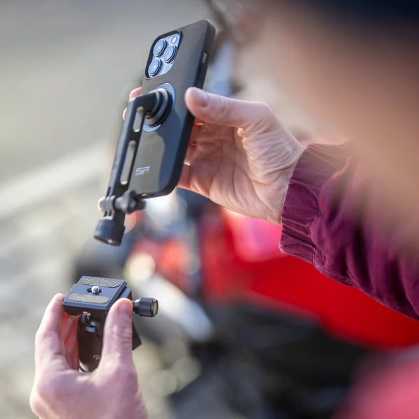 Compatible with 1/4"-20 and GoPro® mounts