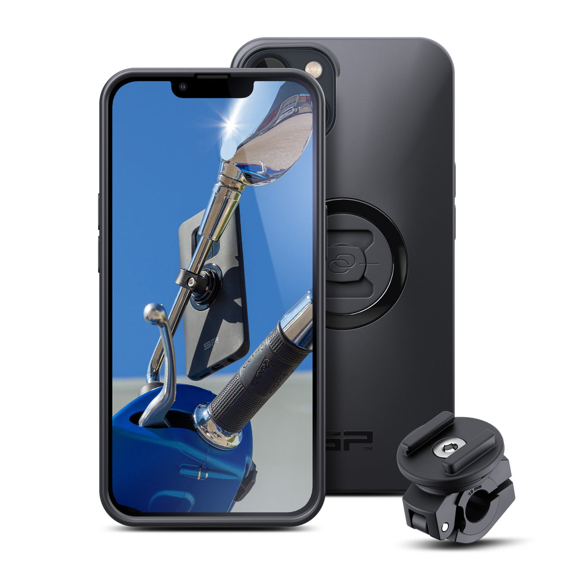 SP Connect Moto Mirror Bundle Lt - Smartphone Mount Incl. Cover